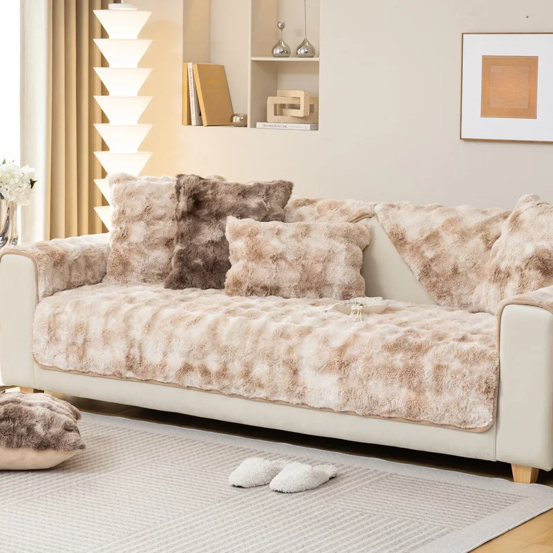 Супермягкое плюшевое покрывало для дивана в виде кролика зимнее теплое плотное