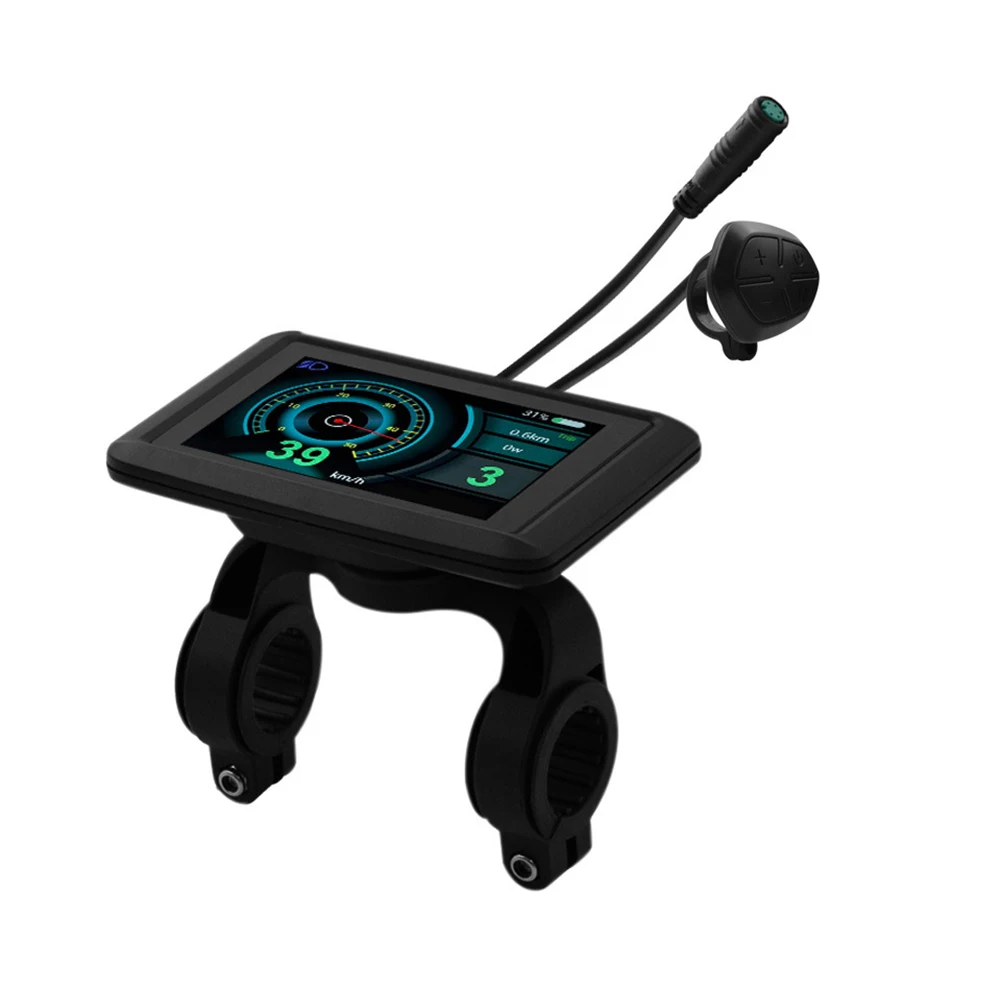 Компактный внешний вид Цветной экран для Bafang Instrument Core Wire USB-порт зарядки