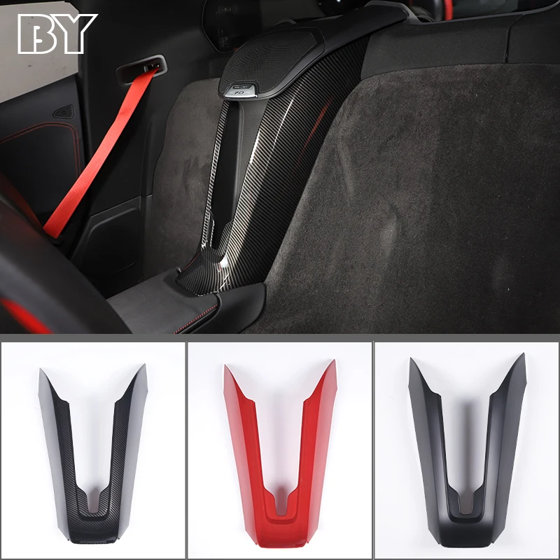 

ABS Carbon Fiber Car Seat Middle Phone Charging Cover Trim For Chevrolet Corvette C8 Stingray Z51 Z06 2020-2023 Accessories