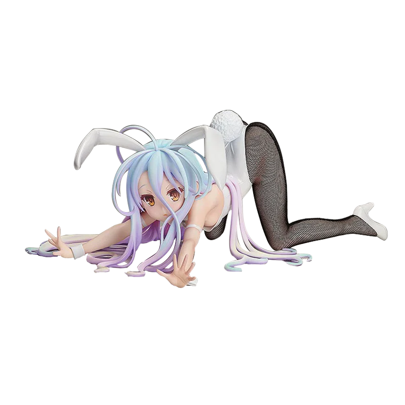 

18CM Shiro Anime Characters Figure Popular Japanese No Game No Life Model Bunny Girl Phone Holder Dolls Toy Girls Gift Collect
