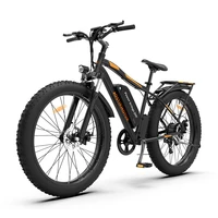AOSTIRMOTOR 26 750W Electric Bike Fat Tire P7 48V 13AH Removable Lithium Battery for Adults with Detachable Rear Rack Fender