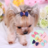 cat beauty supplies pet dog sweet butterfly bows hair clips hair barrette bow hairpins