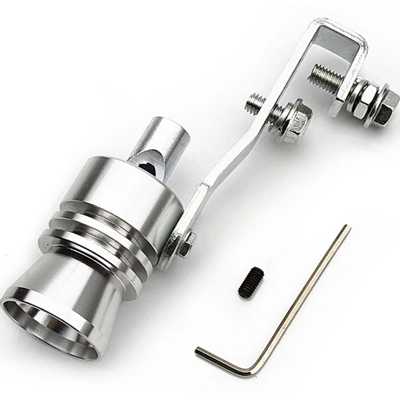 

Motorbike Car Exhaust Fake Turbo Whistle Pipe Sound Muffler Blow Off Valve Size Universal Simulator Whistler