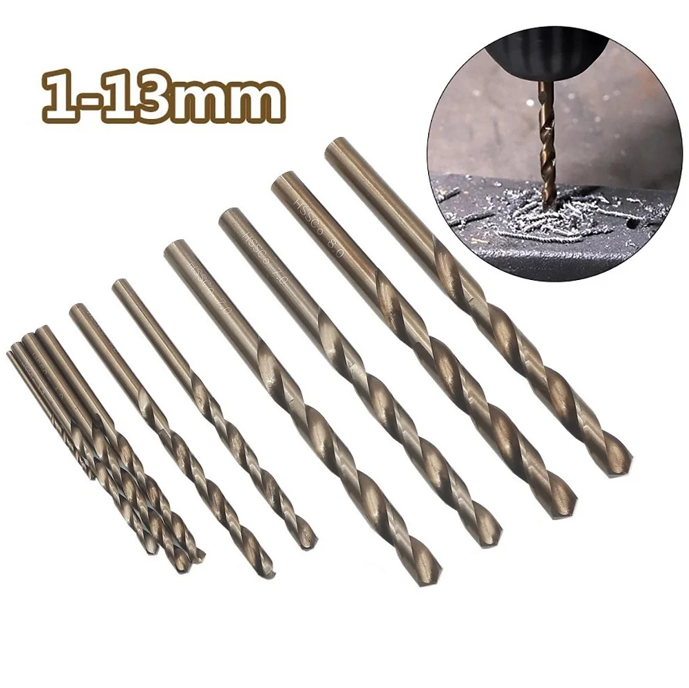 

1pc M35 Cobalt Drill Bit 8mm-13mm Electrical Drills HSS-Co Drill Set For High Strength Steel Portable Drill Bits