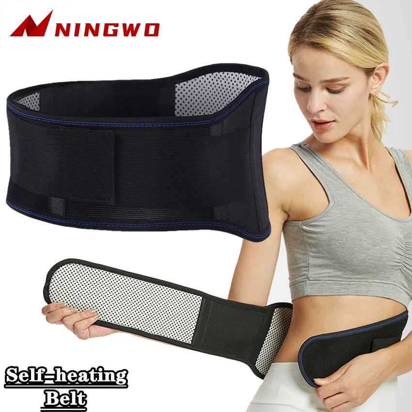 

Thermal Magnetic Therapy Lumbar Waist Support Belt Lower Back Brace,Self-Heating Waist Strap with Gauss Magnets Support Brace