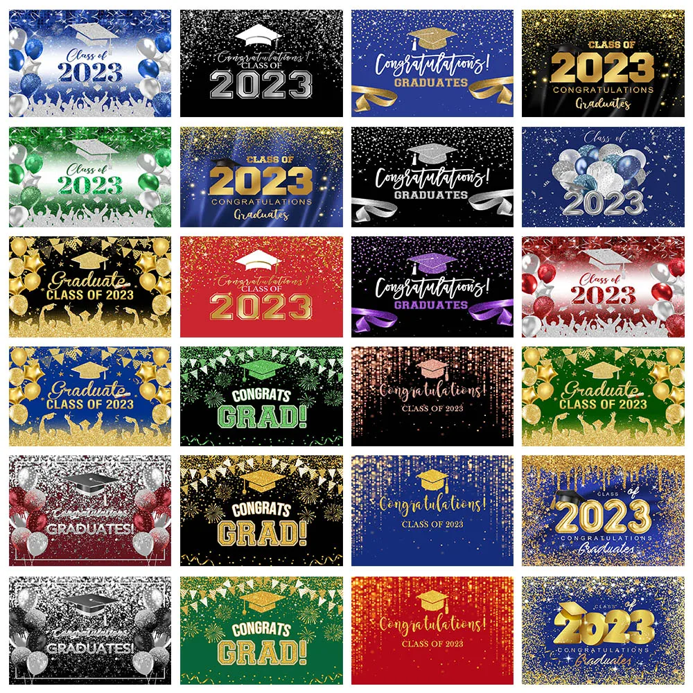 Mocsicka Class of 2023 Graduation Photography Background Congratulations Graduates Backdrop Studio Photoshoot Props Photo Booth