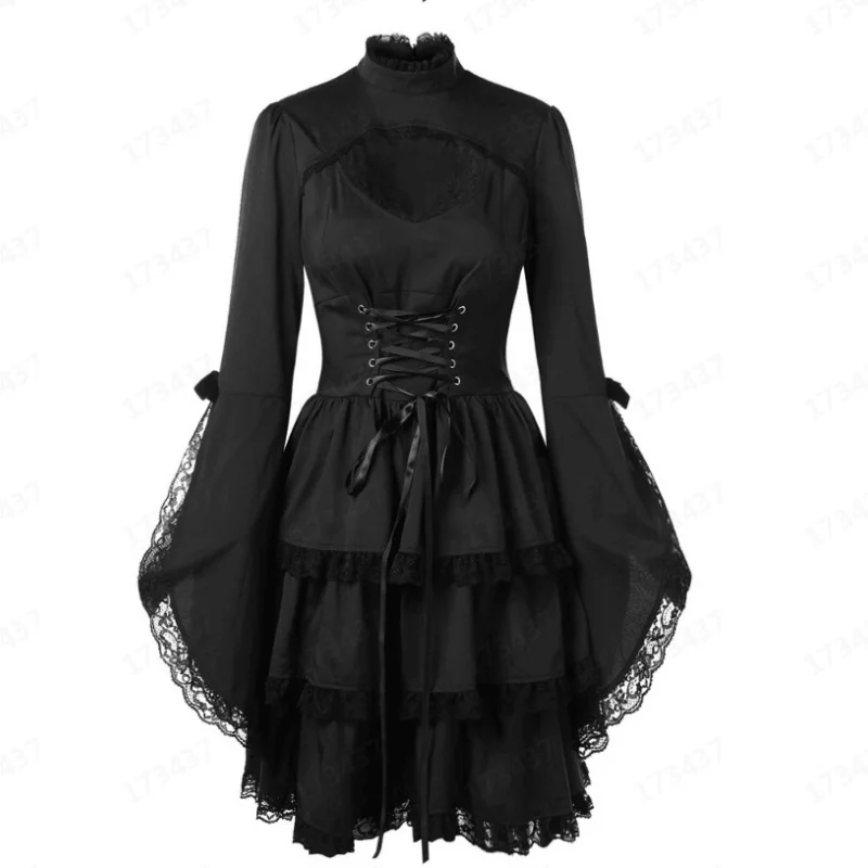 

Creative2022 Fall Women's Round Neck Retro Skirt Dress korean dress sexy dress dress summer