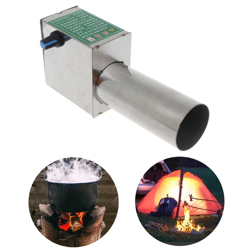 

Portable 5V USB Power BBQ Blower Wood Stove Speed-regulating Outdoor Mobile Portable Violent Speed Controllers Dual Fan