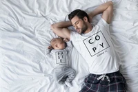 matching outfits copy tshirt dad and son matching clothes set boho baby clothes 2021 fashion father son top family look