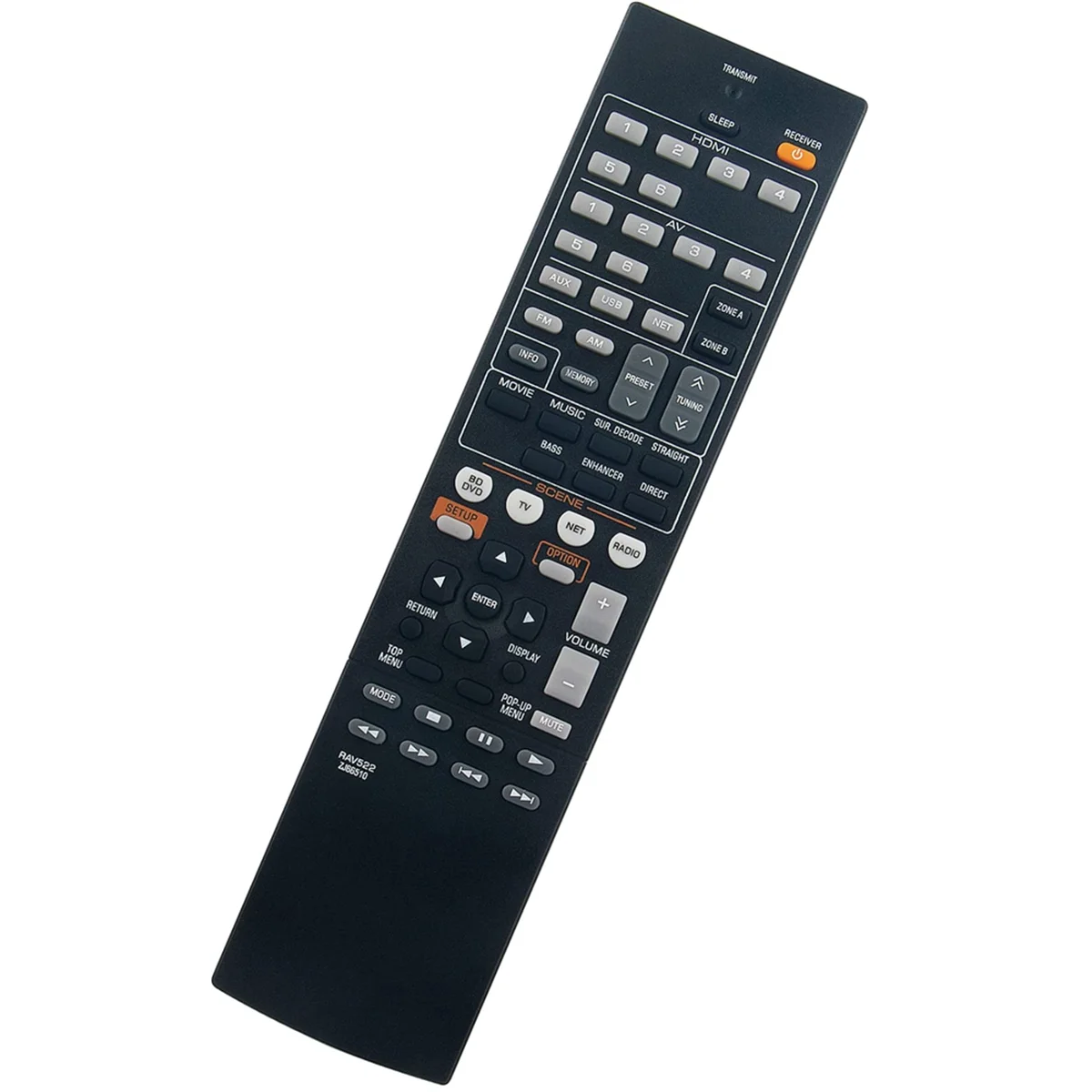 Сменный пульт дистанционного управления RAV522 для AV-ресивера Yamaha RX-V477 RX-V577 RX-V477BL