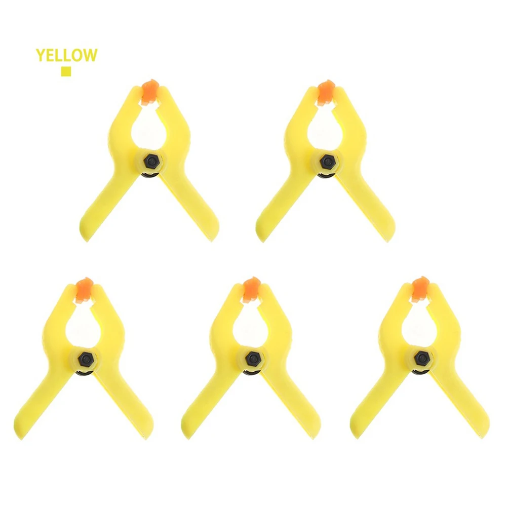 

5pcs 2inch Spring Clamps DIY Woodworking Tools Plastic Nylon Clamp For Woodworking Spring Clip Photo Studio Background Clips