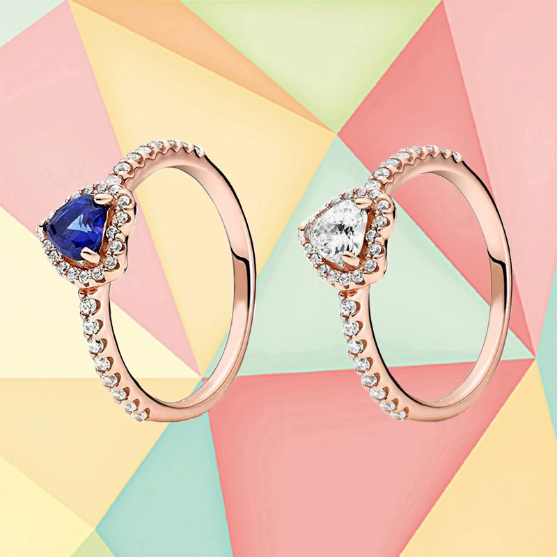 

Женское кольцо в форме сердца из серебра 925 пробы