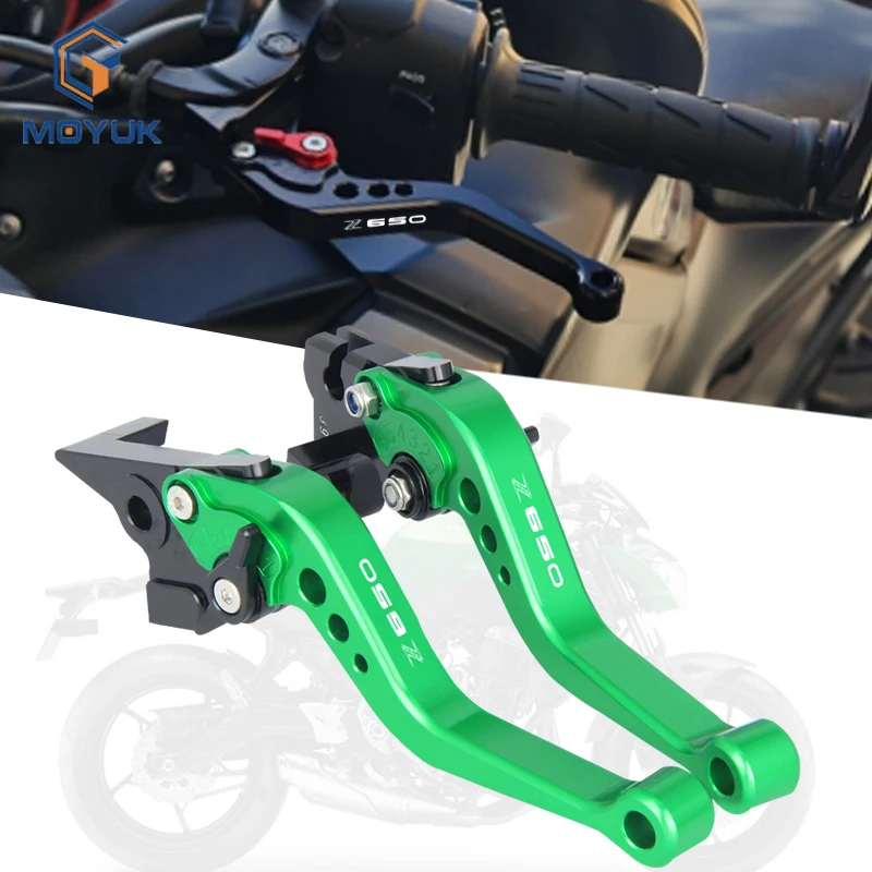 

Для Kawasaki Z650 Z 650 z650 2017-2021 2020 Мотоциклетные аксессуары рычаг руля с логотипом Z650 короткие рычаги тормозной муфты