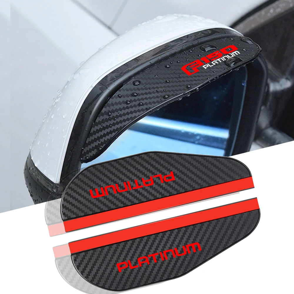 

for ford platinum f150 f-150 4x4 2pcs car Rearview mirror Carbon fiber Rain car accessories