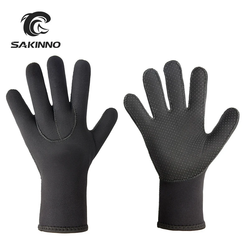

Water Gloves, 3mm & 5mm Neoprene Five Finger Warm Wetsuit Winter Gloves for Scuba Diving Snorkeling Paddling Surfing Kayaking