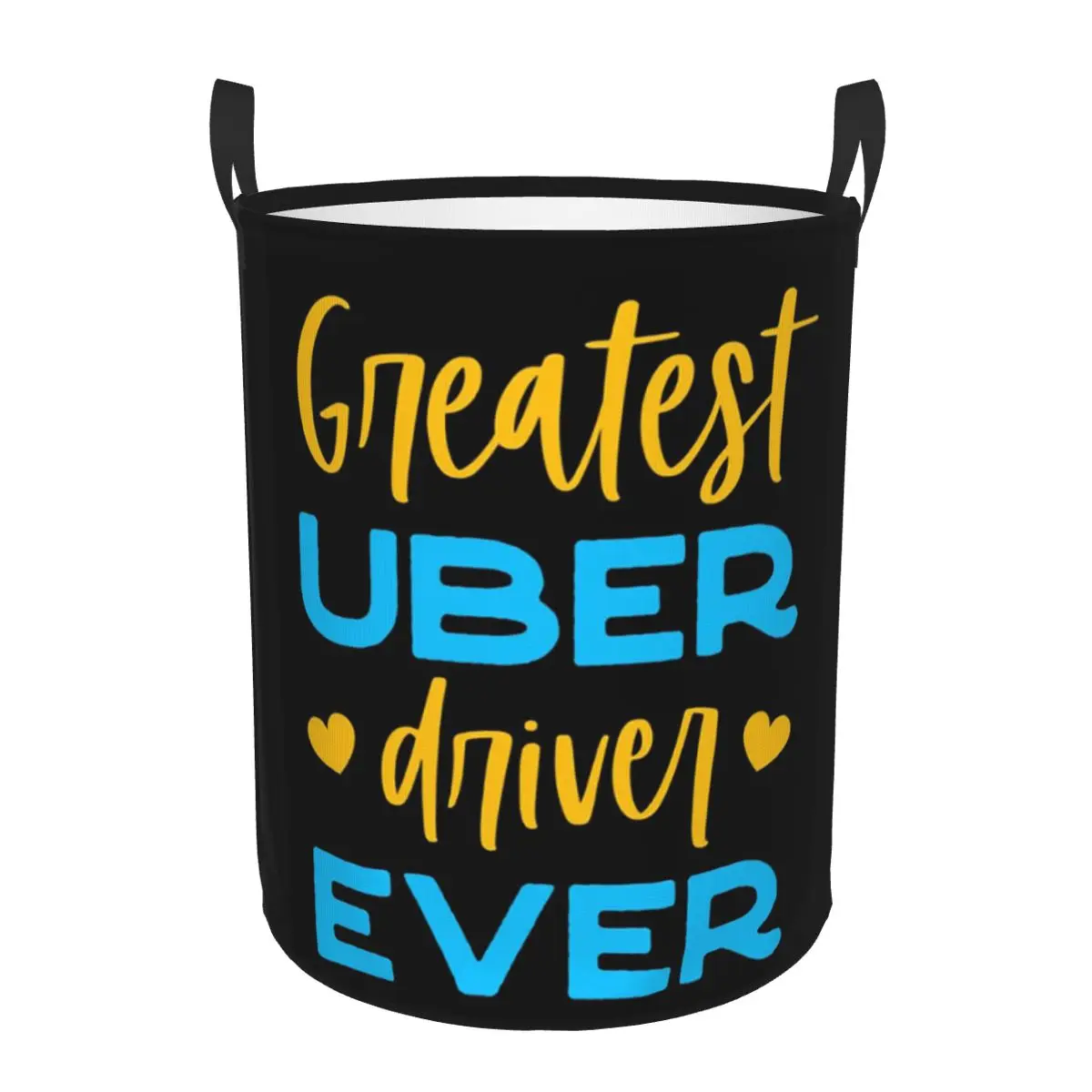 Фото Greatest Uber Eats Driver Ever Rideshare, корзины для белья для вождения автомобиля, корзина для хранения грязной одежды, домашний органайзер, сумка №4