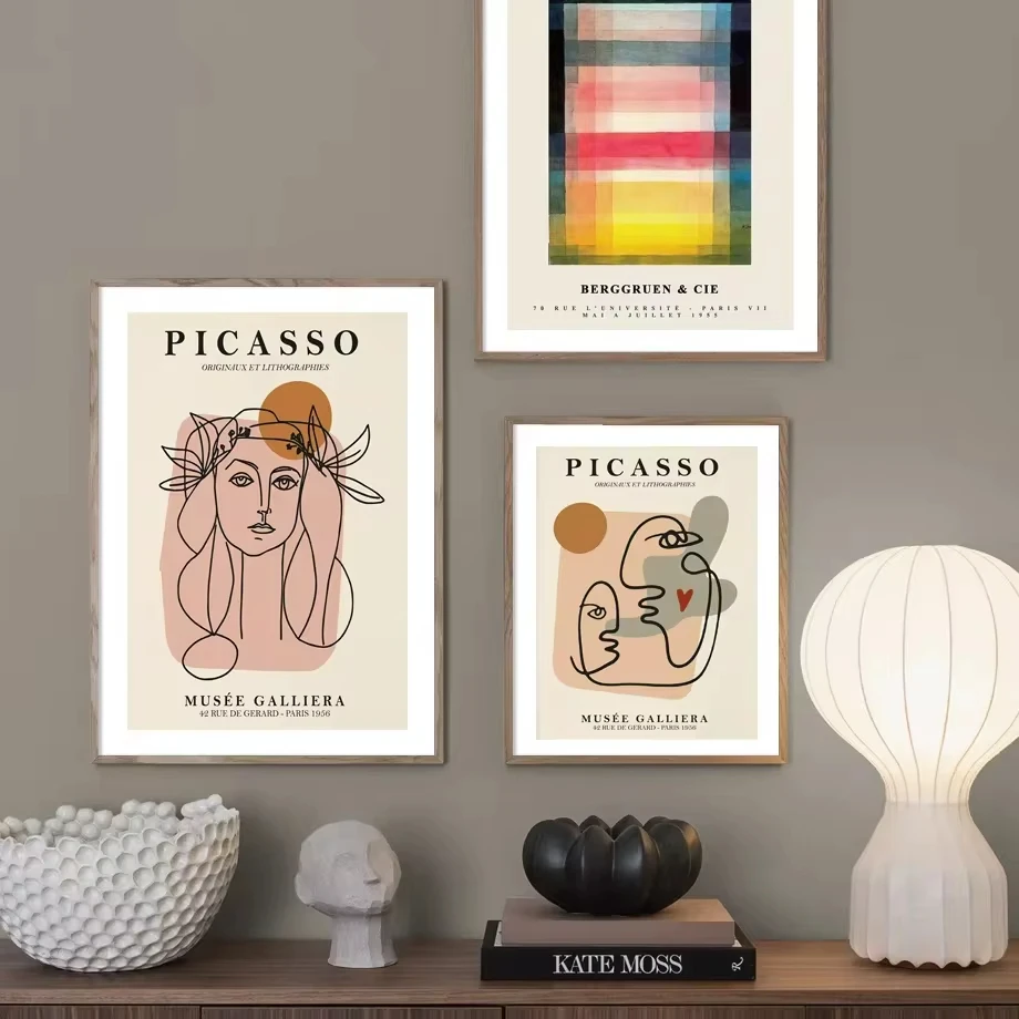 Настенная Картина на холсте пол Кли Пикассо абстрактные женские цветочные