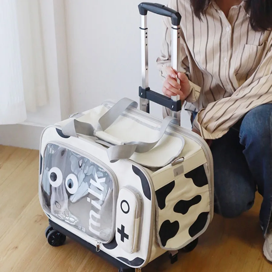 

Pets Outdoor Cat Carry Bag Travel Transporter Wheels Dogs Backpack Puppy Portable Unique Foldable Mochila Para Gato Pet Items