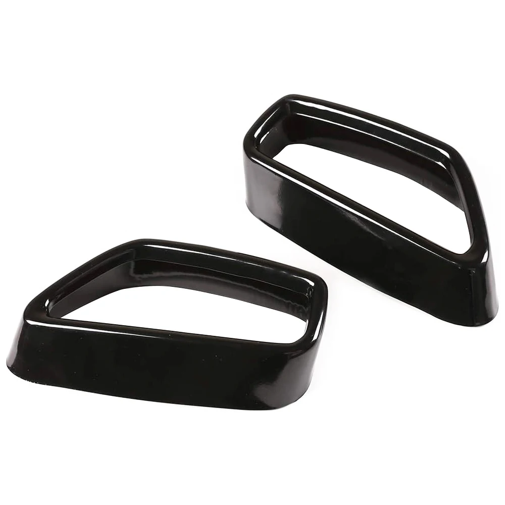 2 шт. крышка выхлопной трубы горла для BMW 5 серии G30 G31 2018-2021 Черная Нержавеющая