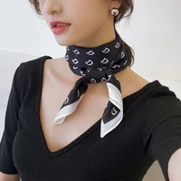satin silk scarf women designer brand kerchief neck scarfs 70cm square head hair scarves bandana for ladies handkerchief new