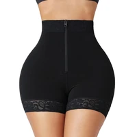 black butt lifter shorts front zipper postpartum girdles skims tummy control shapewear post surgery compression bbl shapewear