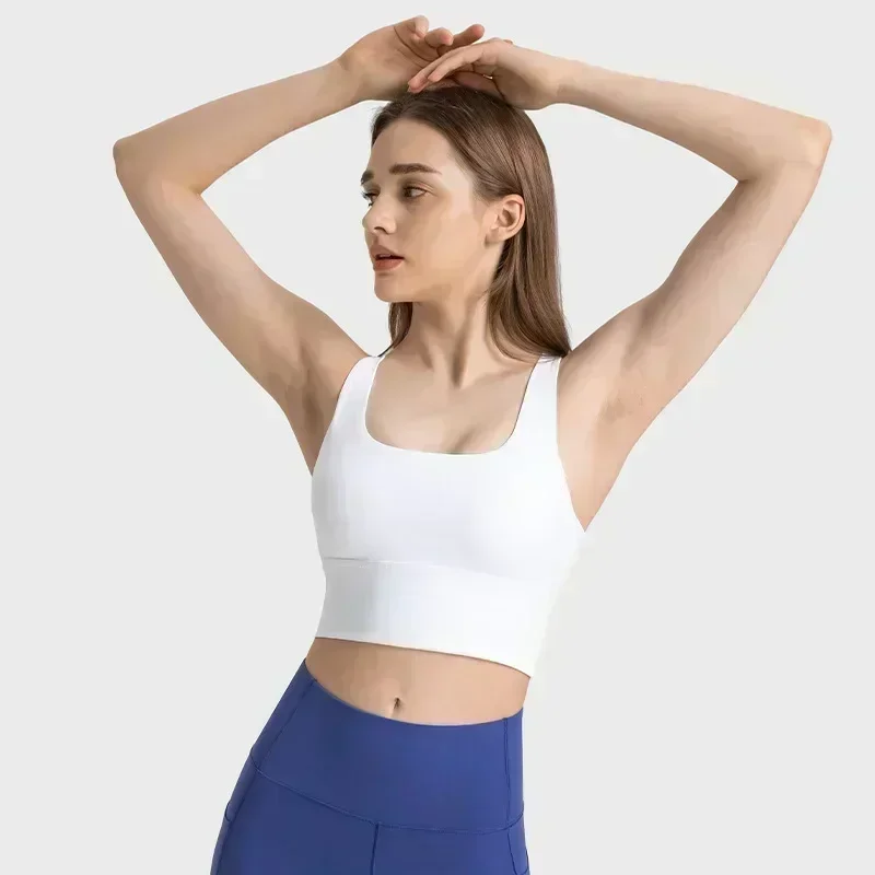 Лимонный женский фиксированный бюстгальтер на груди эластичный спортивный