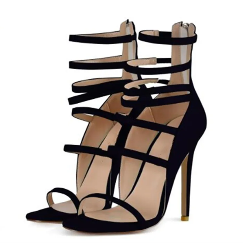 Обувь SHOFOO, Модные женские сандалии на высоком каблуке, Летняя женская обувь, женские сандалии на высоком каблуке около 11 см, модные праздничные туфли для показа