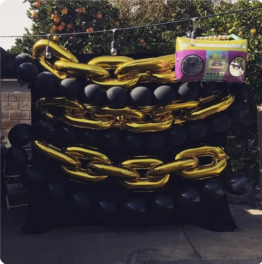 Цепочка Из Фольгированных Воздушных Шаров В Стиле Ретро 16 Дюймов гигант Упаковка