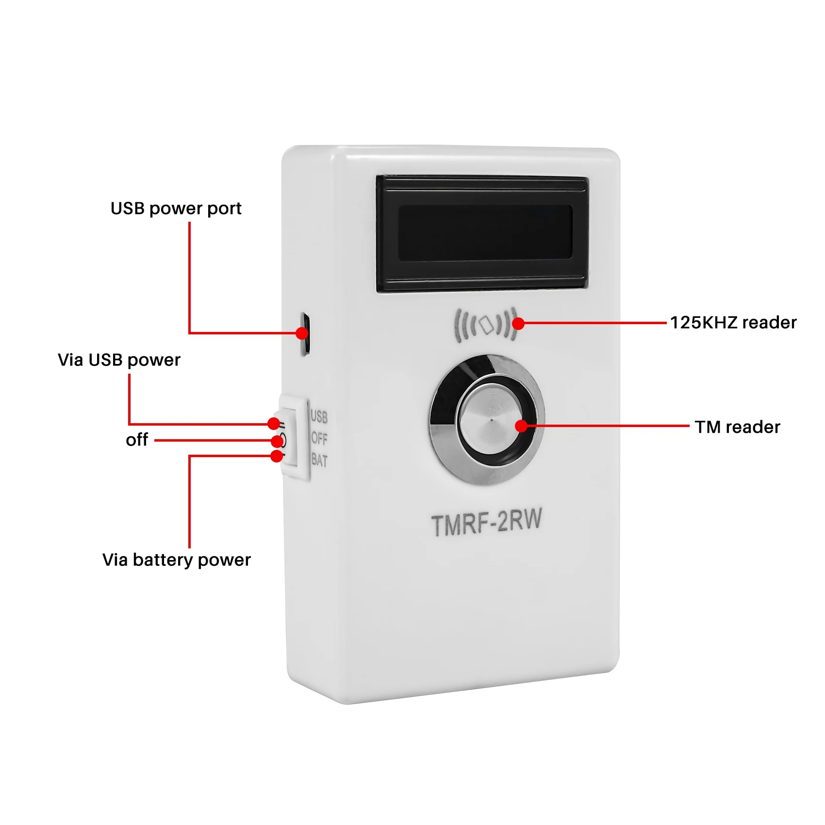 Фото TMRF-2RW Программатор Ibutton DS1990A Дубликатор Cloner Копировальный аппарат 125 кГц RFID-считыватель Писатель RW1990 Key Token №2