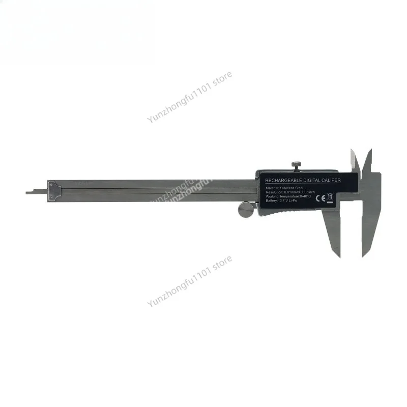 Фото Цифровой штангенциркуль с подсветкой, заряжаемый через USB‑C, 150/200/300 мм, высокоточный электронный измерительный инструмент. №5