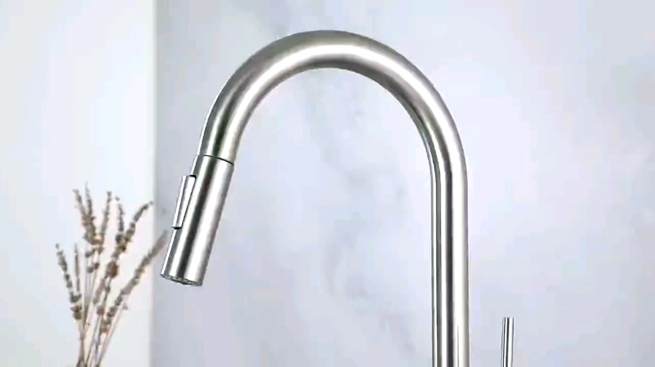 

New design Pull-Down Kitchen Faucet Black Matte Sink Faucets with Dual Functions Sprayer 1 or 3 Hole