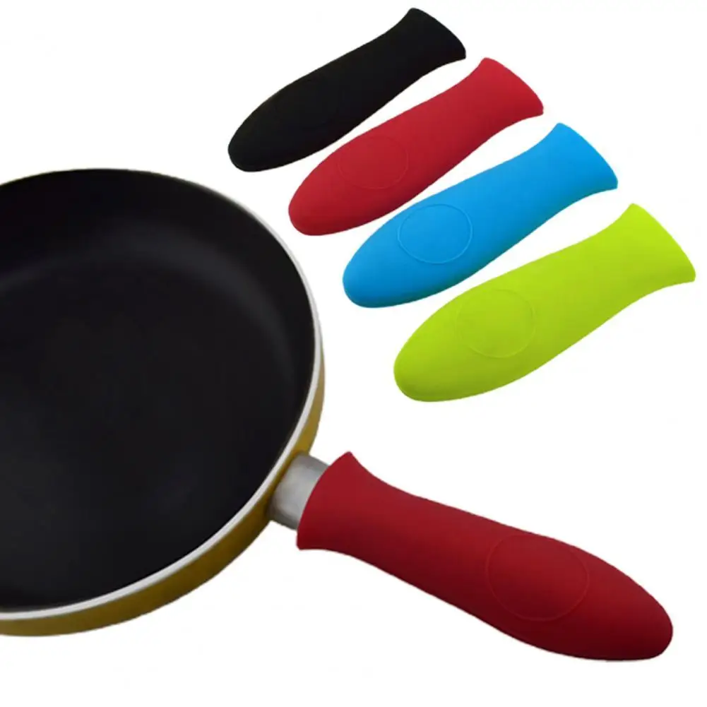 

4Pcs Pan Handle Cover Professional Anti-Scalding Silicone Heat-insulated Hot Handle Holder for Hiking