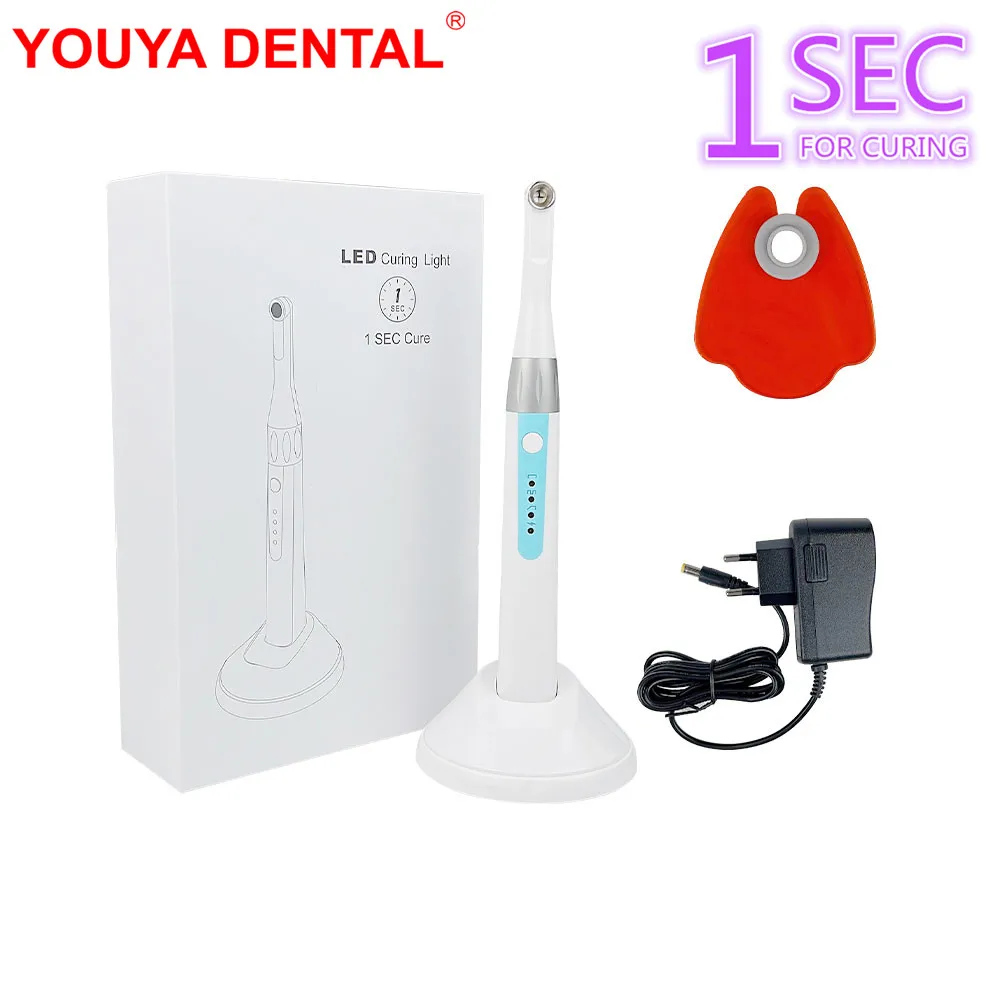 

Dental Led Curing Light 1 Second Wireless Dental Lamp Cold Light 2000mw Build in Dentistry Cure Machine Resin Solidify Tool New