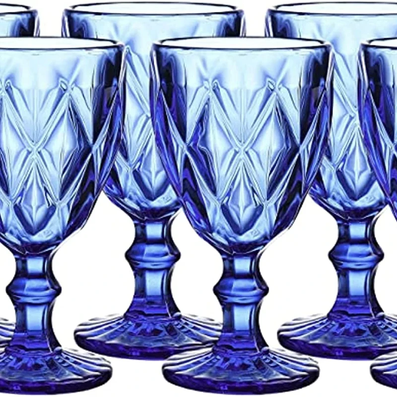 

Colored Glass Drinkware 95 Ounce Water Glasses Set Of 6