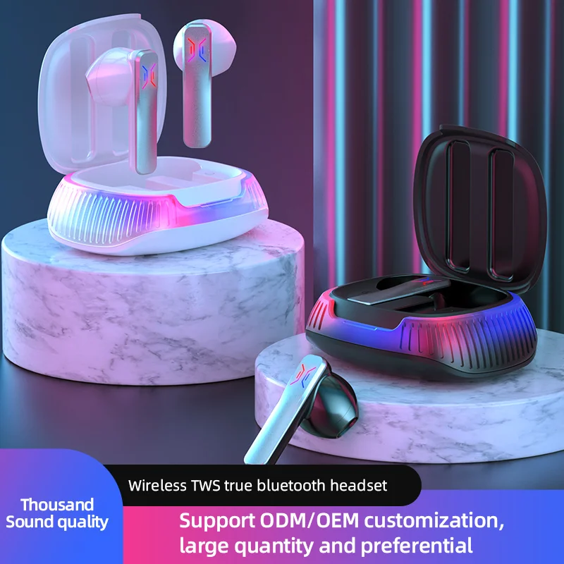 

Разноцветные легсветильник наушники Bluetooth 5,0, беспроводные наушники-вкладыши высокой емкости с аккумулятором, гарнитура для Music029