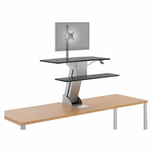 

HON HS-1101 Directional Desktop Sit-to-Stand Riser with Single Monitor Arm