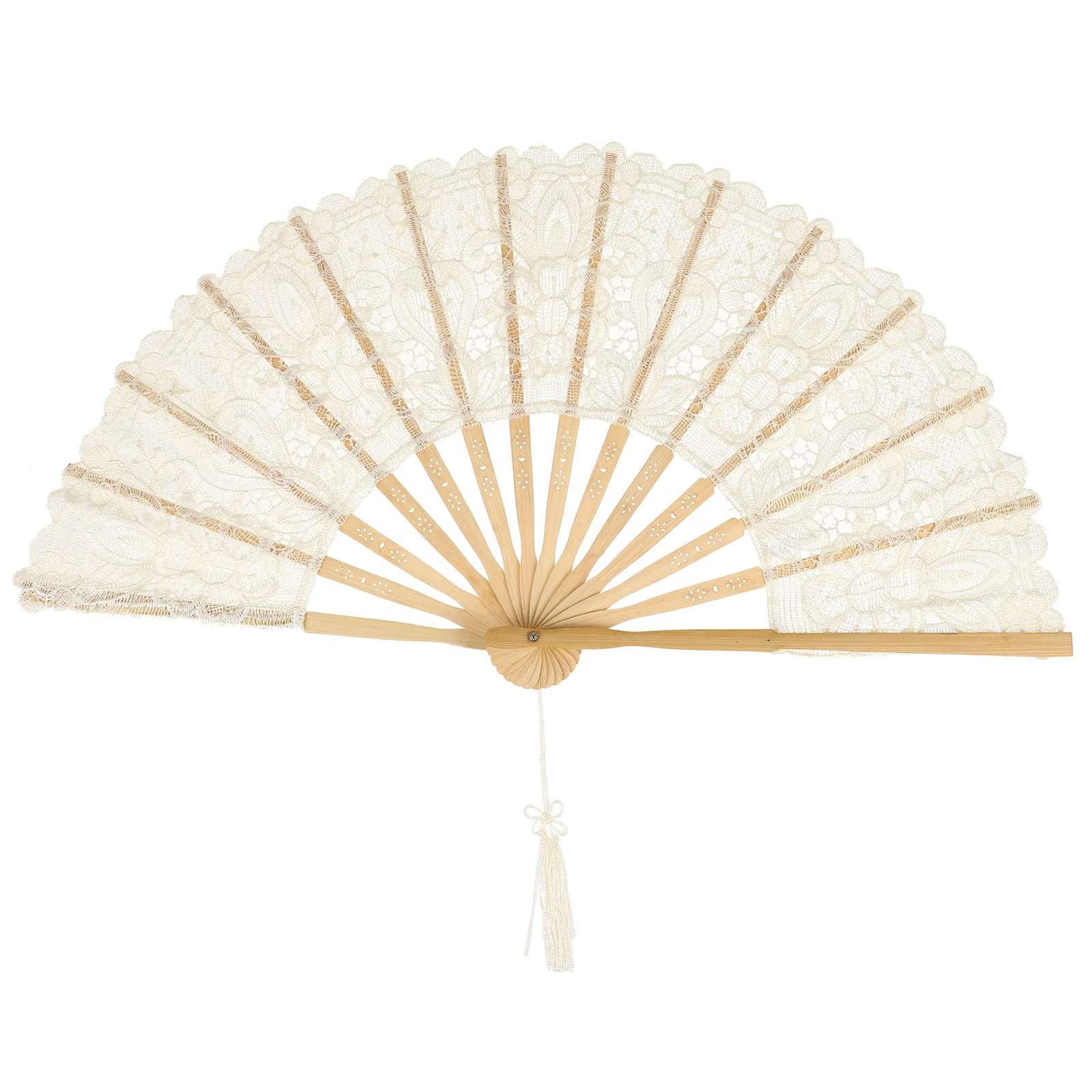 

1pc Folding Fans Wedding Decorative Fans Unique Chinese Style Dancing Fan