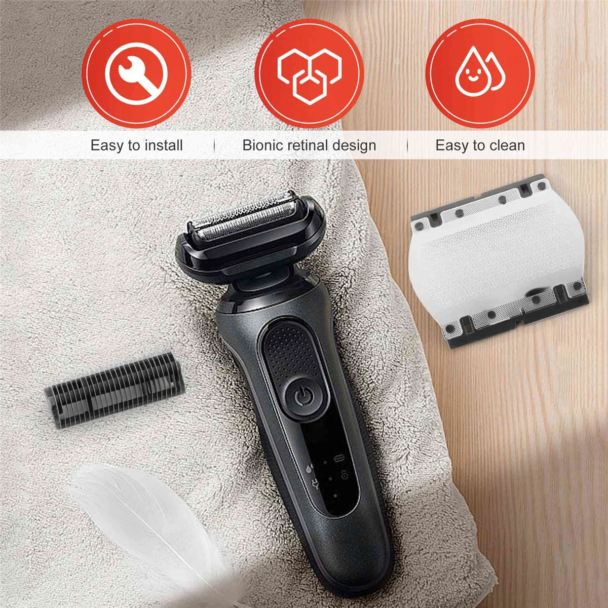 Головка для электробритвы Braun Omentum 11B серии 1 110 120 130 140 150 150S-1 130S-1 5684 5685 сетка ножей +