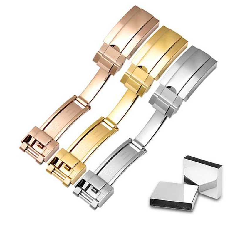 Rubber Watchband For Rolex Submariner OYSTERFLEX Daytona GMT Yacht Master Seiko Strap Stainless Steel Buckle Bracelet 20/21mm