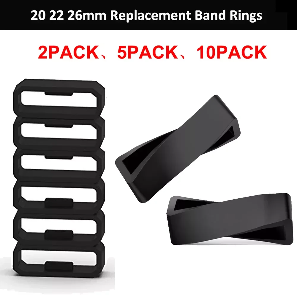 

Rubber strap Belt Loop Keeper Square Loop Buckles Belt Holder Retainer Rings For Garmin Fenix 6X 6X 6 Pro 5X 5S 5 5 plus