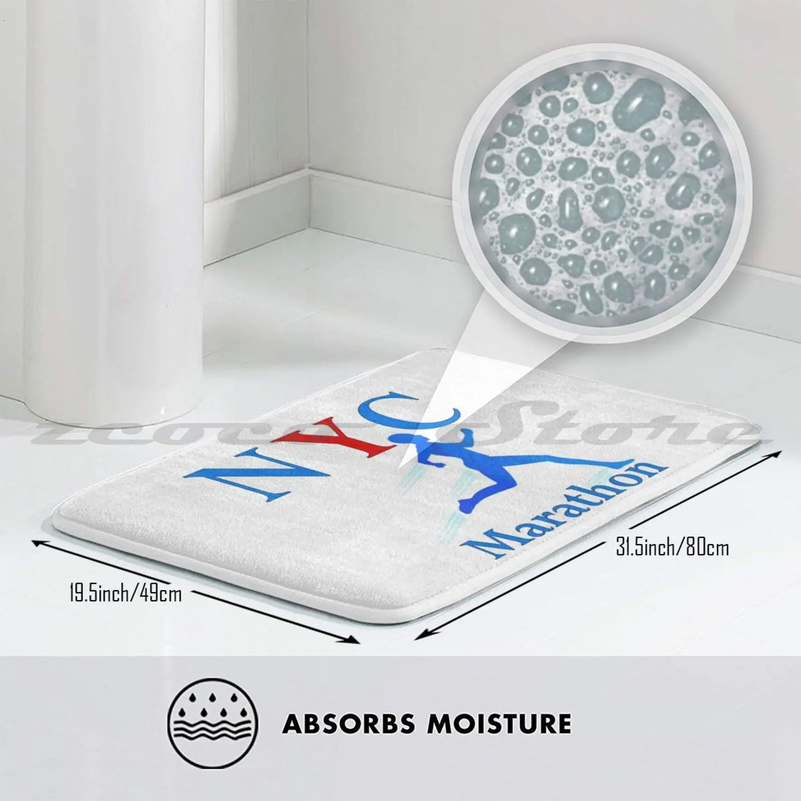 2020 г. Мягкий Нескользящий Коврик для марафона Нью-Йорка |