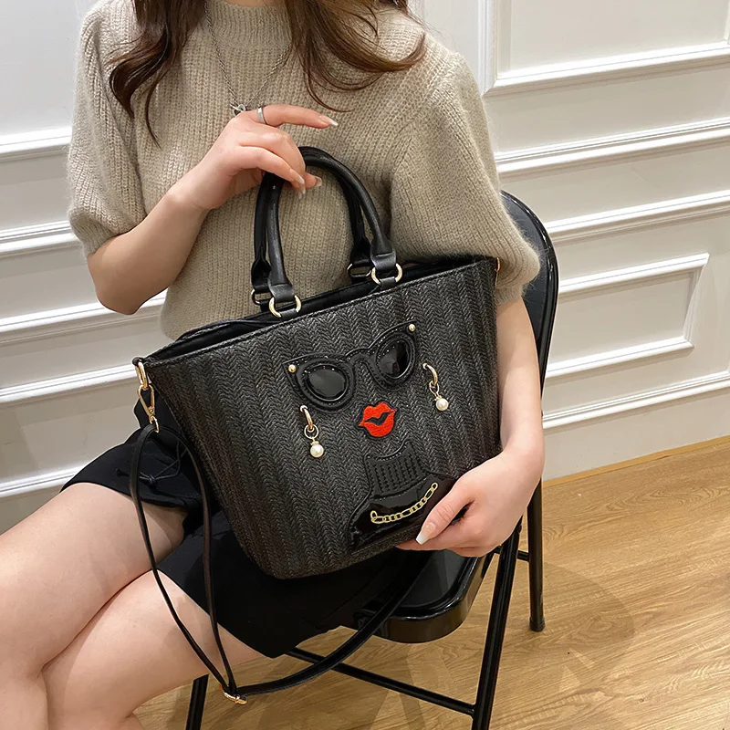 

Summer Tote Bags for Women Large Hand Bag High Quality Shoulder Bag Fashion Purse Crossbody Bag Cute Satchel Brand Casual Tote