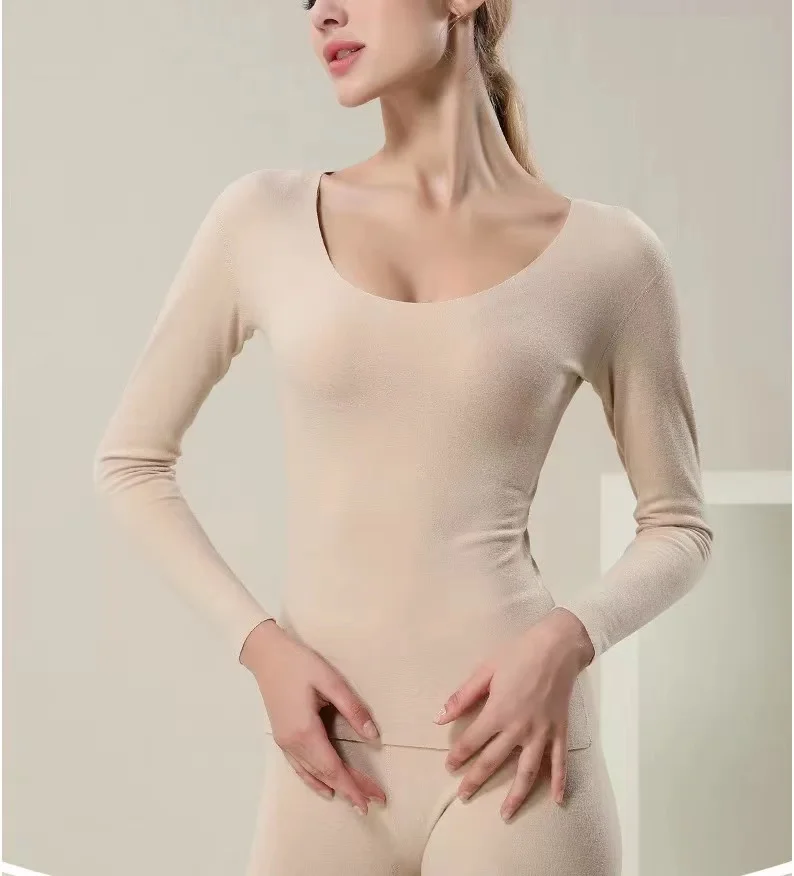 

Thermal Underwear Women Top Fleece Winter Seamless Warm Fleece