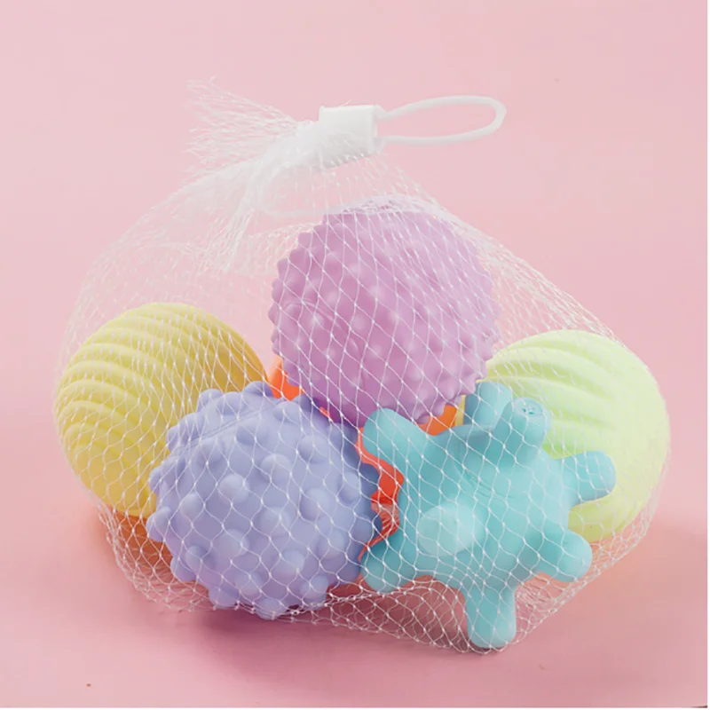 

4-6 pieces of texture multi ball suit development of baby touch toy baby touch handball toy soft ball
