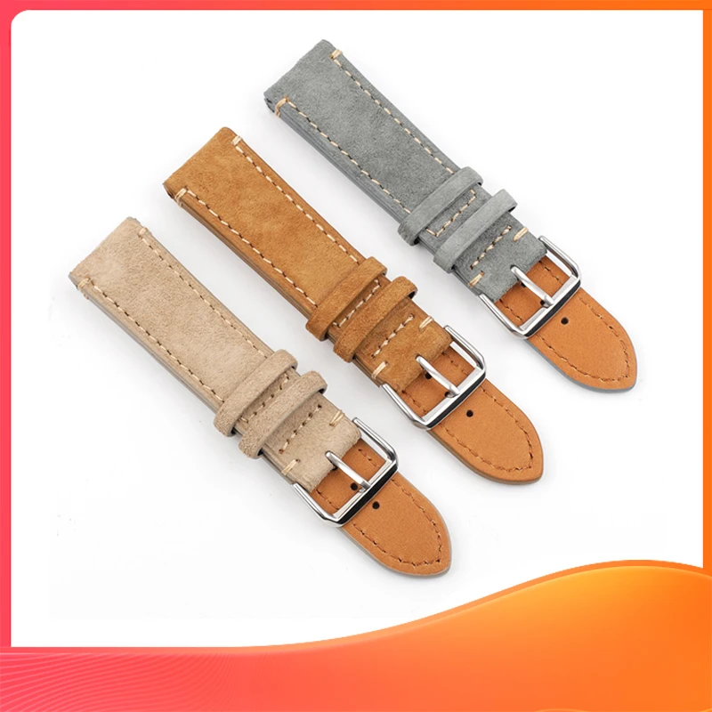 

18mm 20mm 22mm 24mm Suede Leather Watch Strap Sport Wristband for Huawei Gt2 band Wristband Men Women Belt