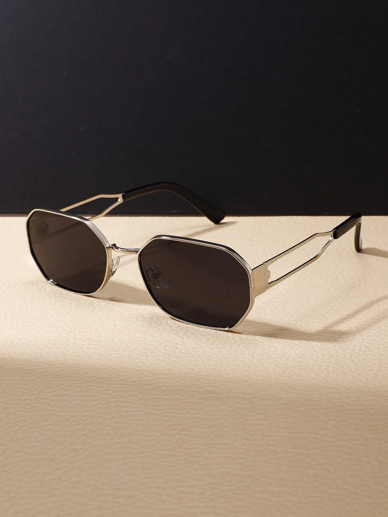1 шт. Винтажные Солнцезащитные очки в металлической оправе