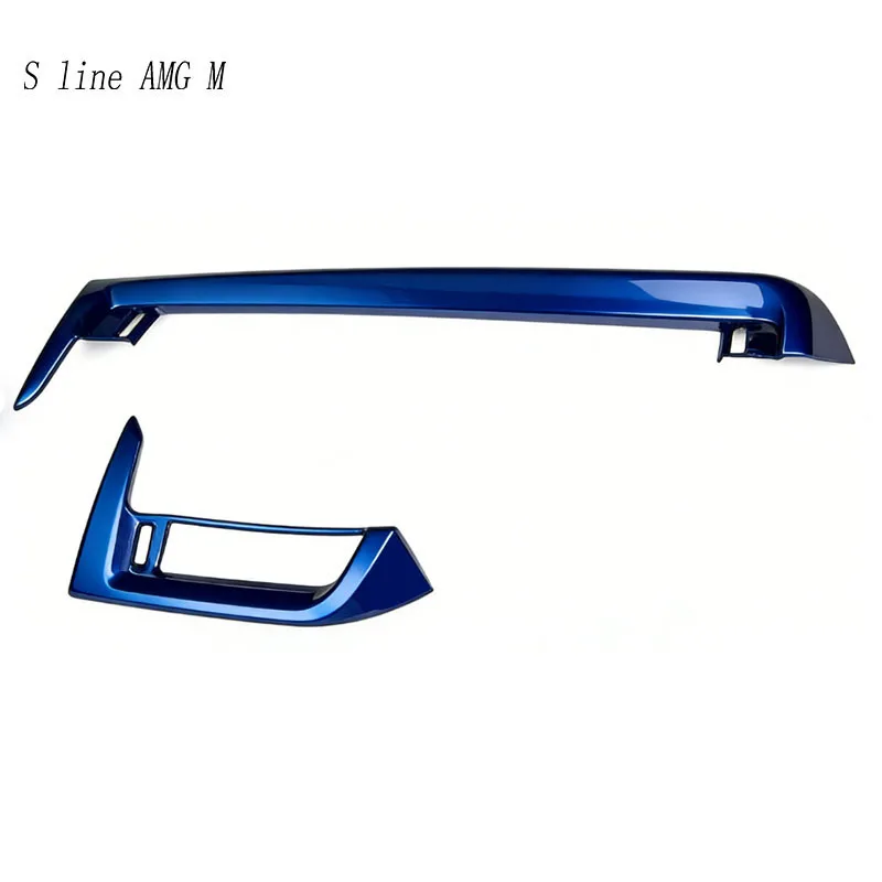Фото Для BMW X1 iX1 U11 X2 iX2 U10 2023-2025 Автомобильная центральная консоль, подлокотник, дверной замок, приборная панель, рамка для выпуска воздуха переменного тока, наклейка, отделка №2