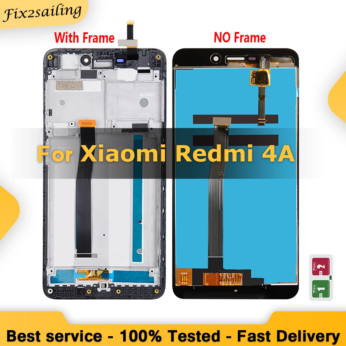 ЖК-дисплей для Xiaomi Redmi 4A сенсорный экран дигитайзер замена с/без рамки супер