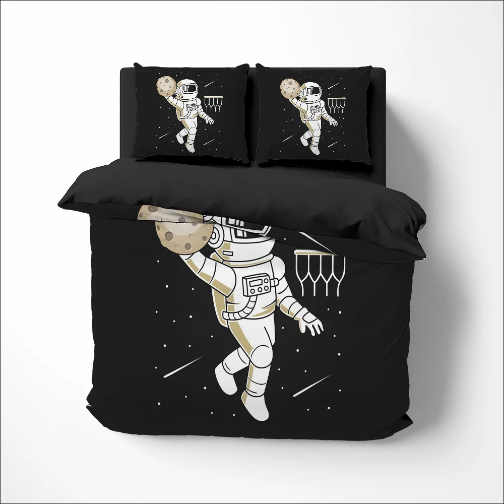 Комплект постельного белья с мультяшным рисунком двойная королевская