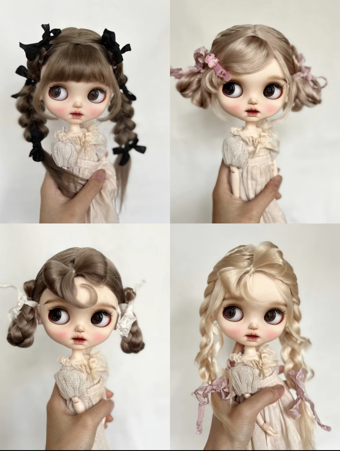 

Doll Wigs for Blythe Qbaby Mohairsculpt Microvolumes curls 9-10 inch head circumstance Free Shipping